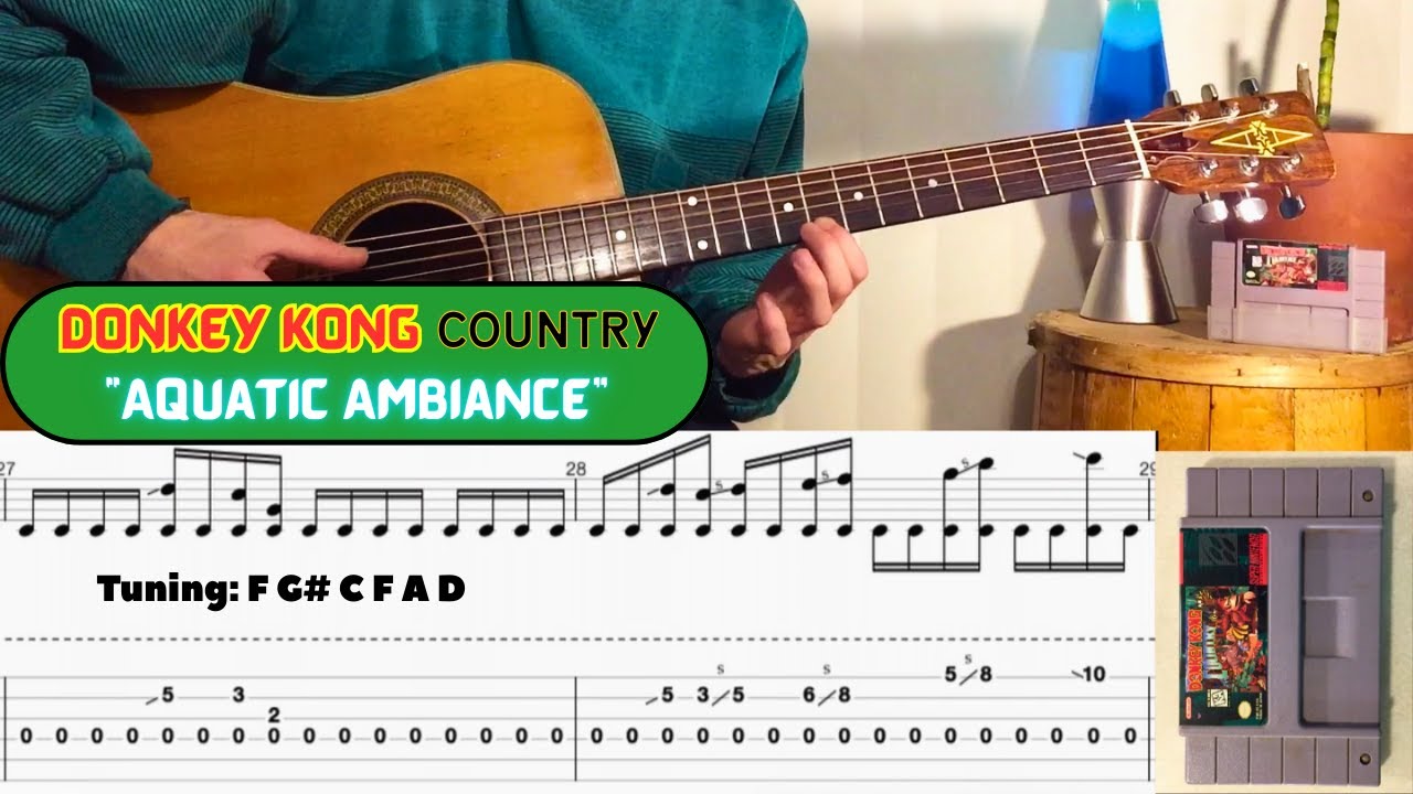 Aquatic Ambiance | Donkey Kong Country - Fingerstyle Guitar Tab Cover