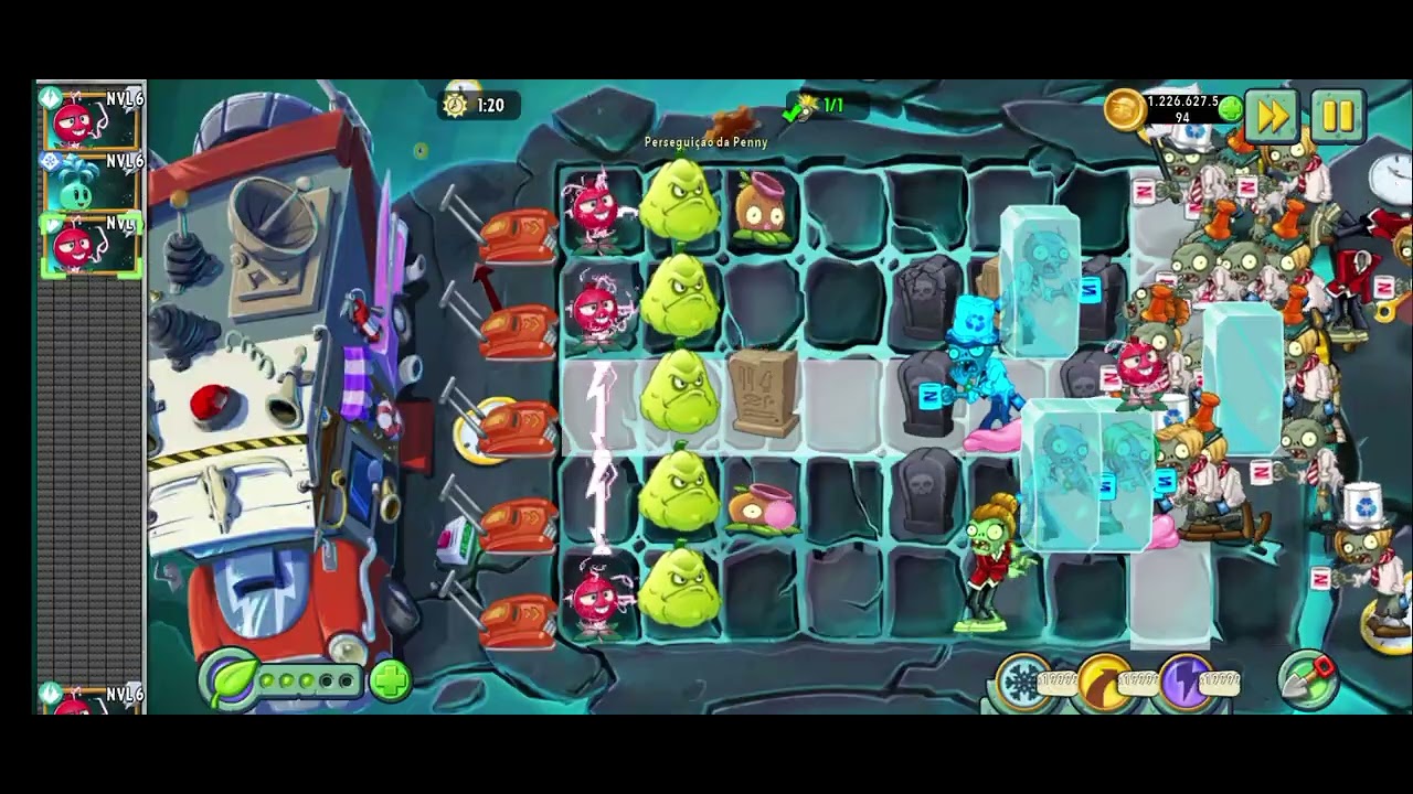 Jogando perseguição da penny dedado chofre  nível 1 derrotando zumbão no nível 3