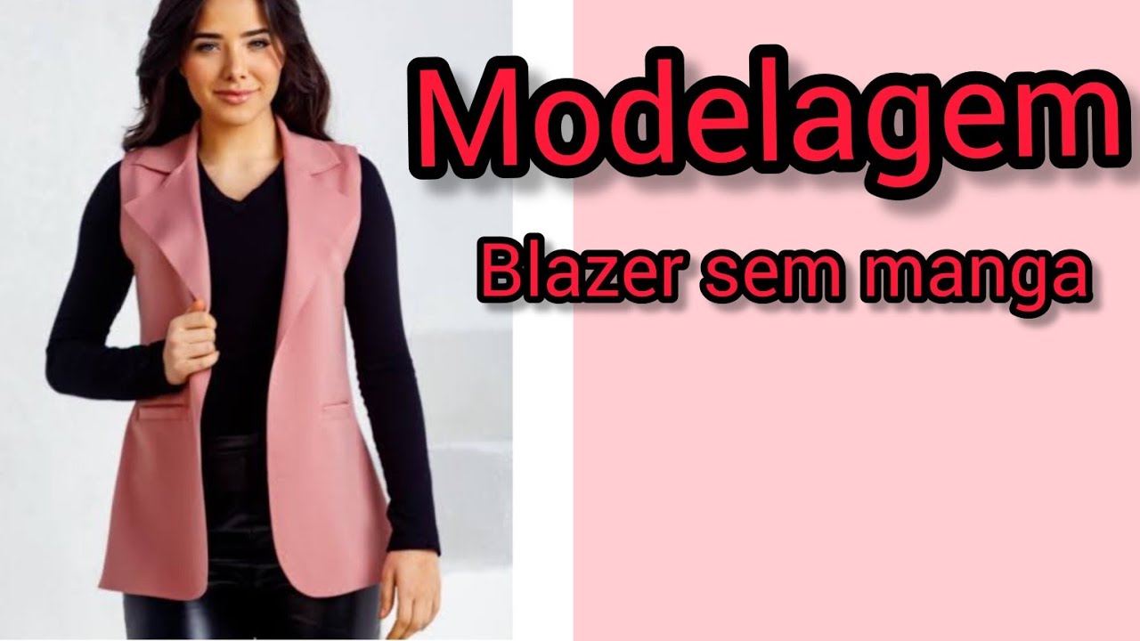 COMO FAZER A MODELAGEM DO BLAZER SEM MANGA/ FÁCIL E RÁPIDO. PASSO A PASSO.
