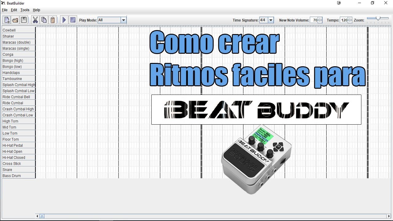 Crear ritmos para BeatBuddy facilmente