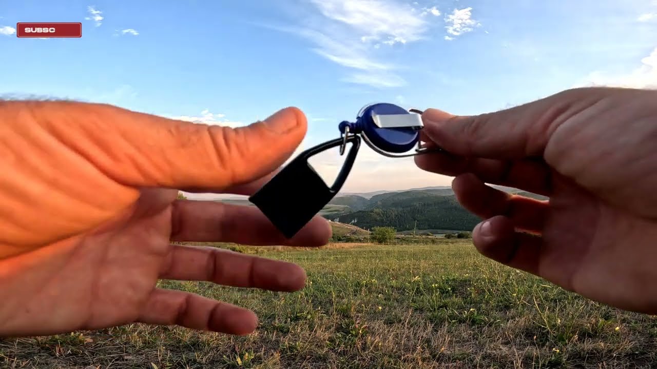 Accessories Blue Lighter Leash Retractable Holder - AliExpress Unboxing