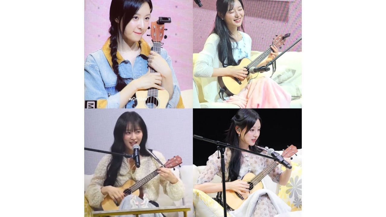 Kim Jiwon Sing With Her Ukulele at Fan Meeting 