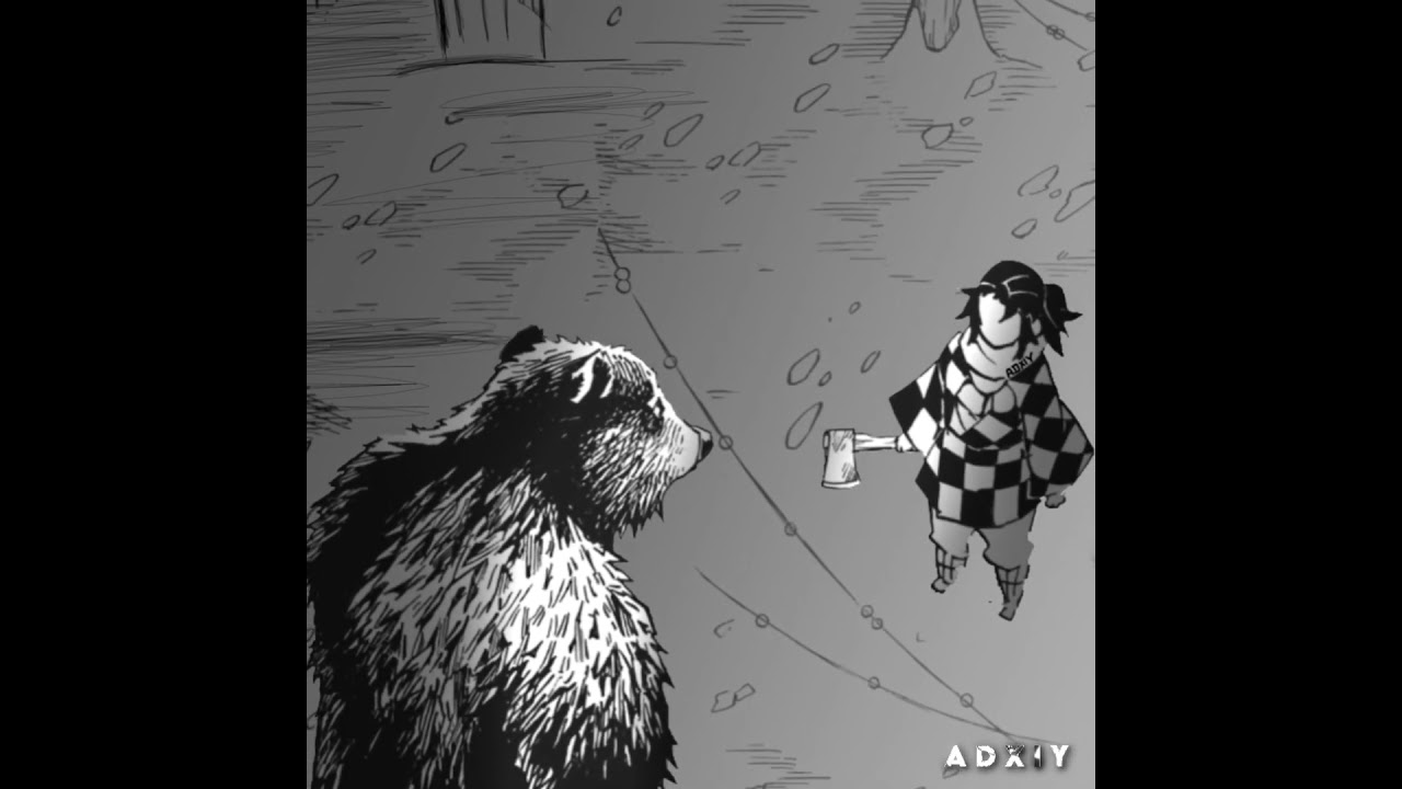 Those Who Knows 💀 - Tanjiro's Dad Vs Bear 🐻 | Demon Slayer Manga Animation Test