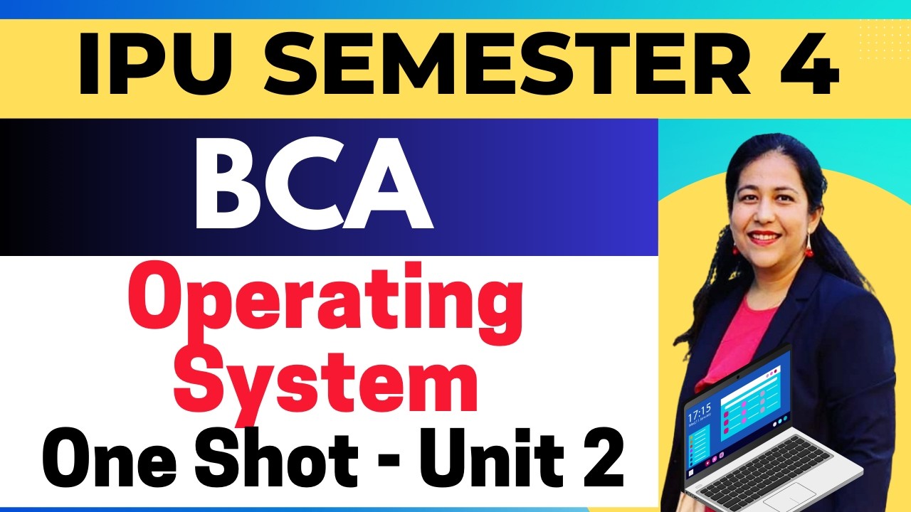 BCA Semester - 4 | GGSIPU (IP University) | Operating System One Shot Unit-2 | Process Scheduling