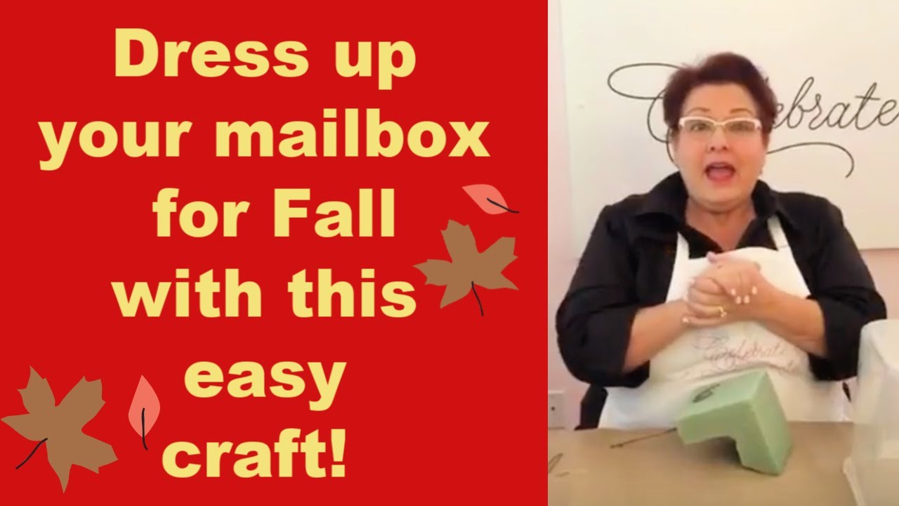 Fall Autumn DIY Mailbox Decor - Uploaded from a Facebook LIVE