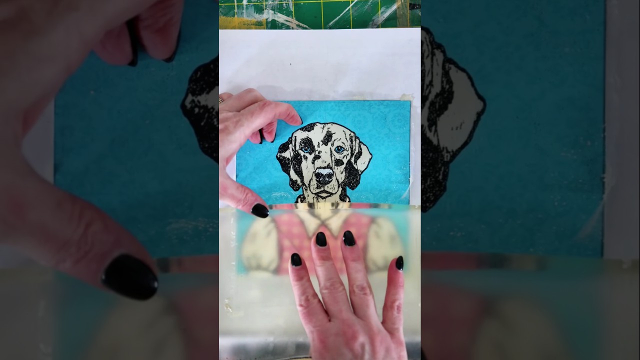 Anthropomorphic Animal Gelli Printing 