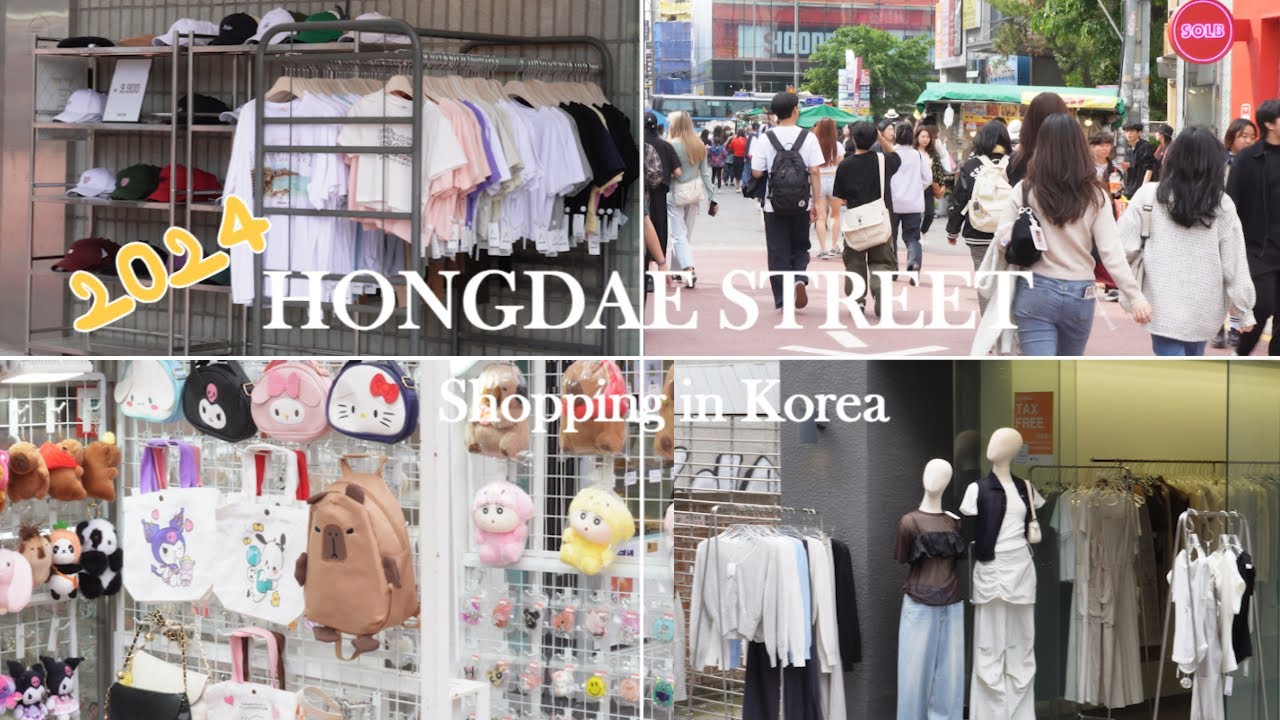 SHOPPING IN KOREA 🇰🇷 | HONGDAE STREET | SHOPPING IN HONGDAE | HONGDAE WALKERS 2024