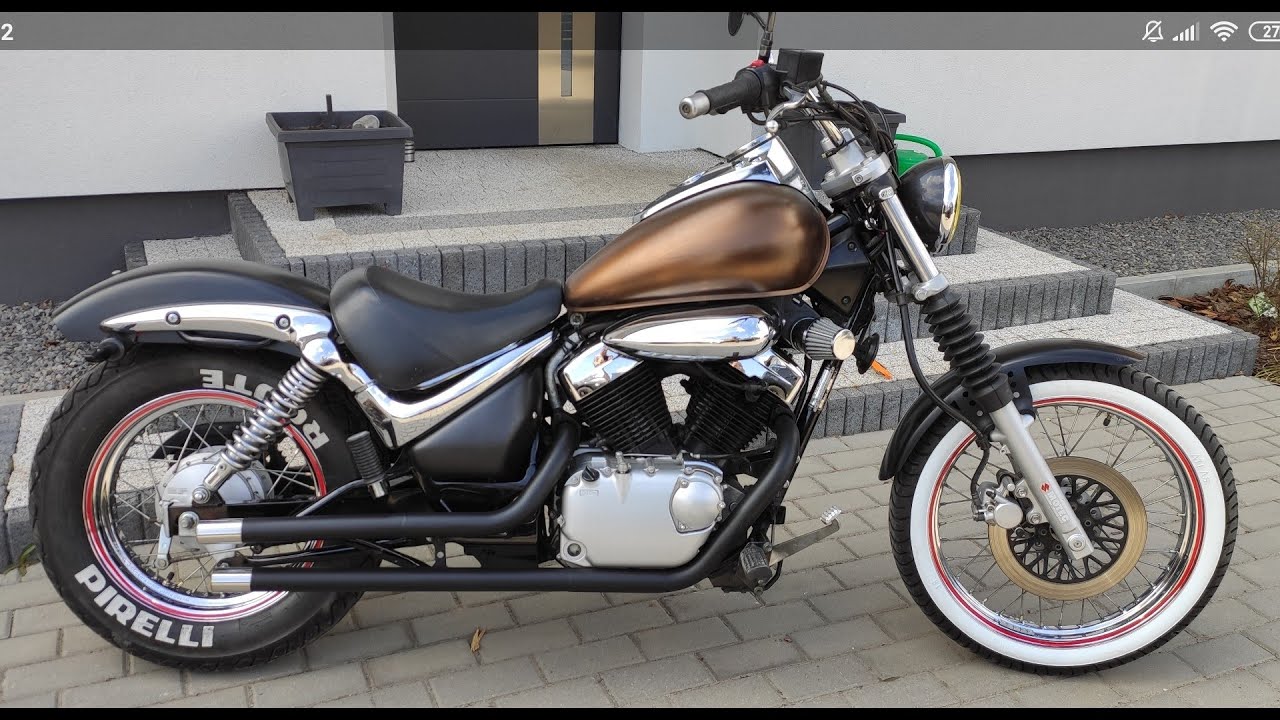 Best bobber Suzuki intruder 125 customized straight pipes