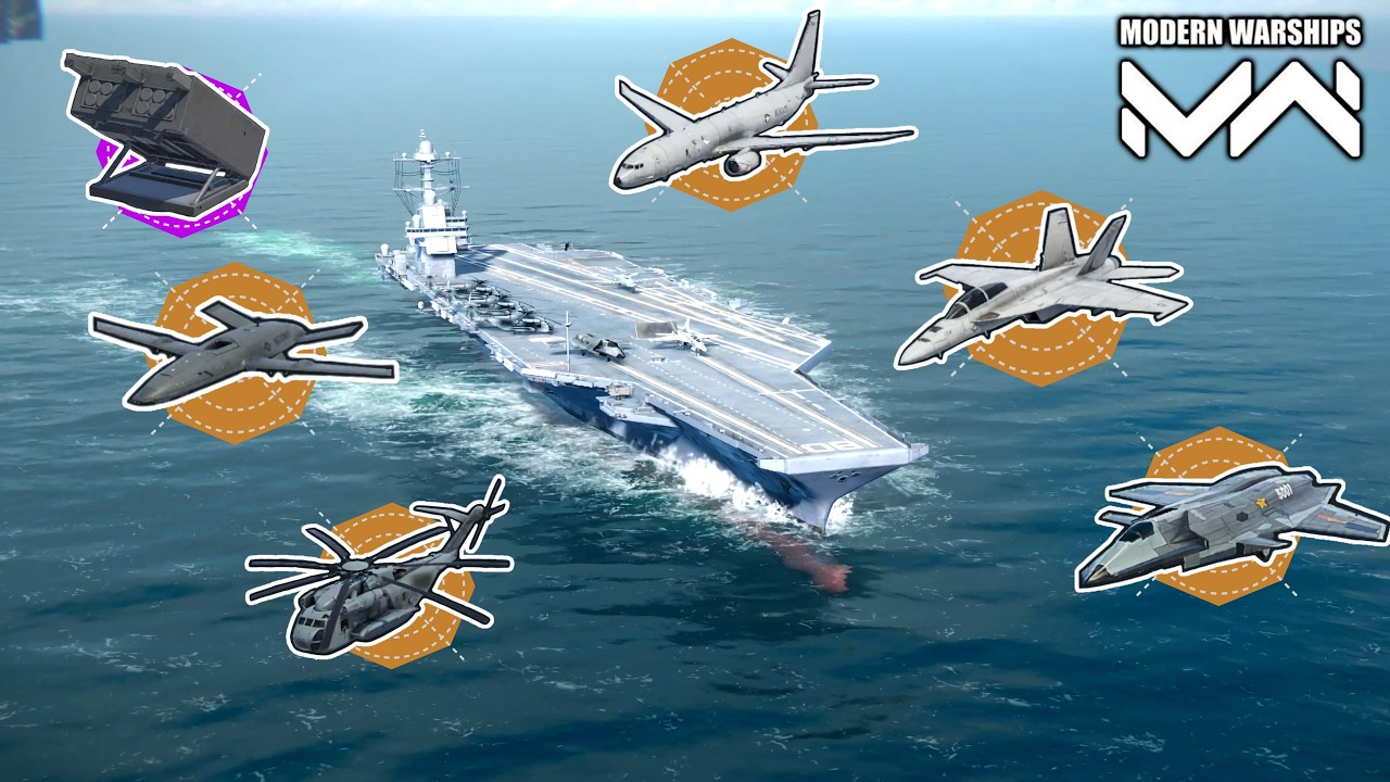 F-18 strike force Carrier High damage Built / Modern Warships - gameplay