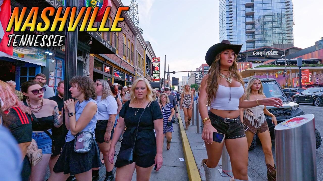 Walking Through Broadway Nashville Tennessee | The Heart of Downtown Nashville