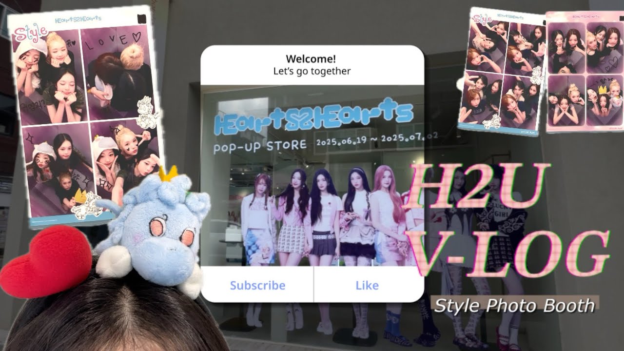 [하츄로그] 하츠투하츠(H2H) 망원 포토이즘 팝업₊˚⊹୨୧ | Hearts2Hearts Stylish Photo Booth H2U vlog