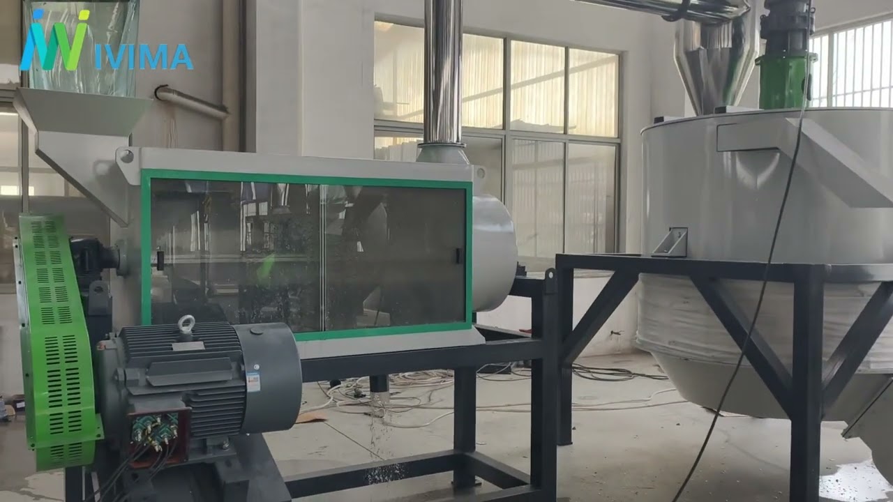 Ivima 1000kg/h PET bottle washing line for plastic recycling production line