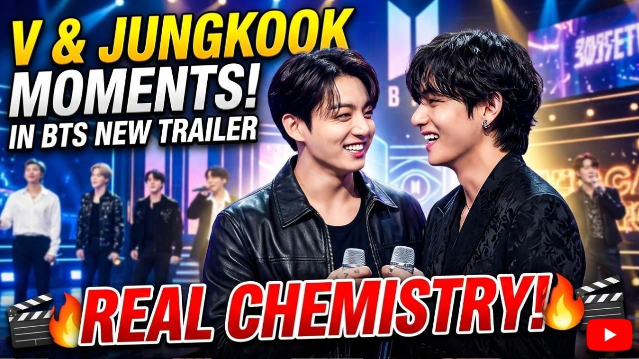 Моменты с Ви и Чонгуком в новом трейлере BTS: Настоящая химия! 🎬🔥