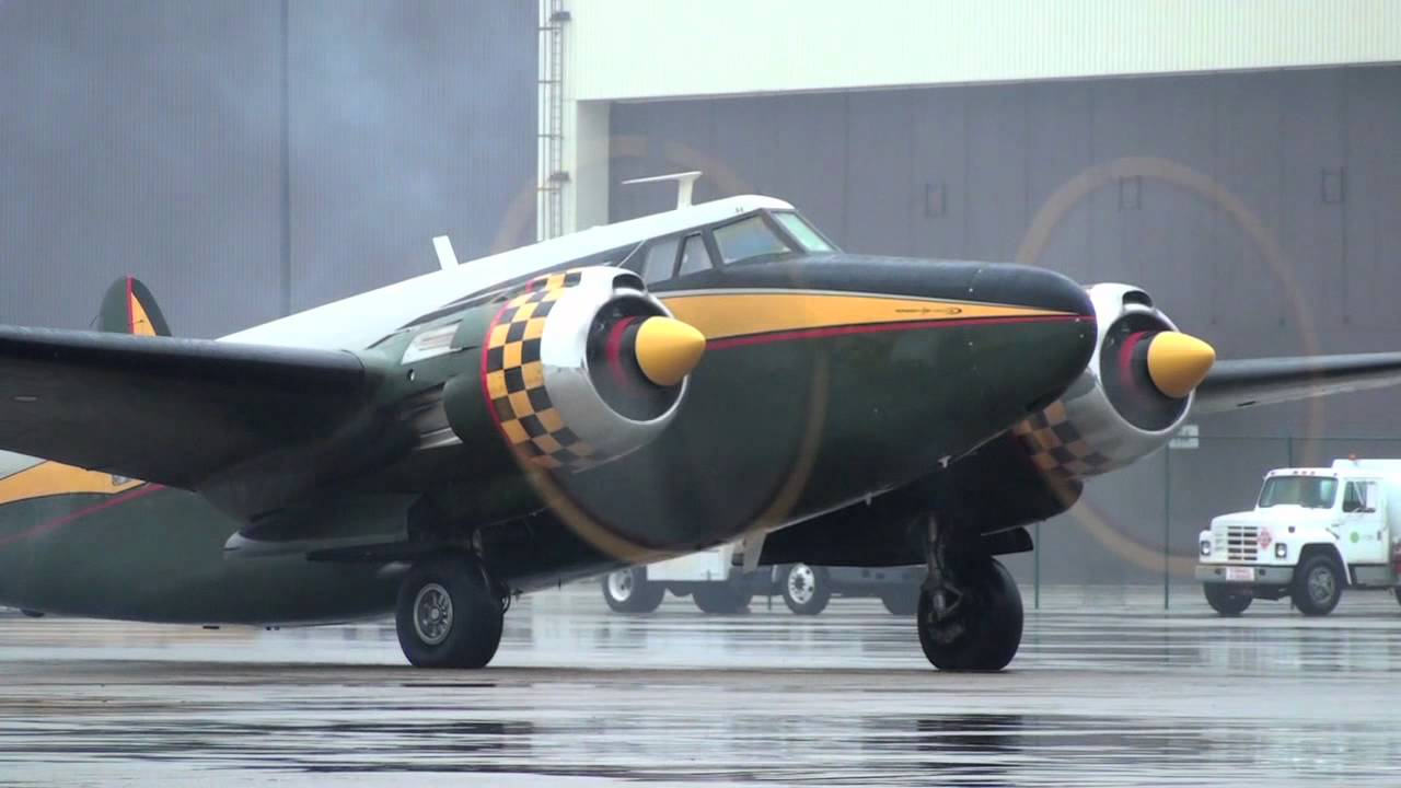 1963 Howard 500 Engine Start & Take Off Cockpit Cabin View 1 Of Only 2 Still Flying
