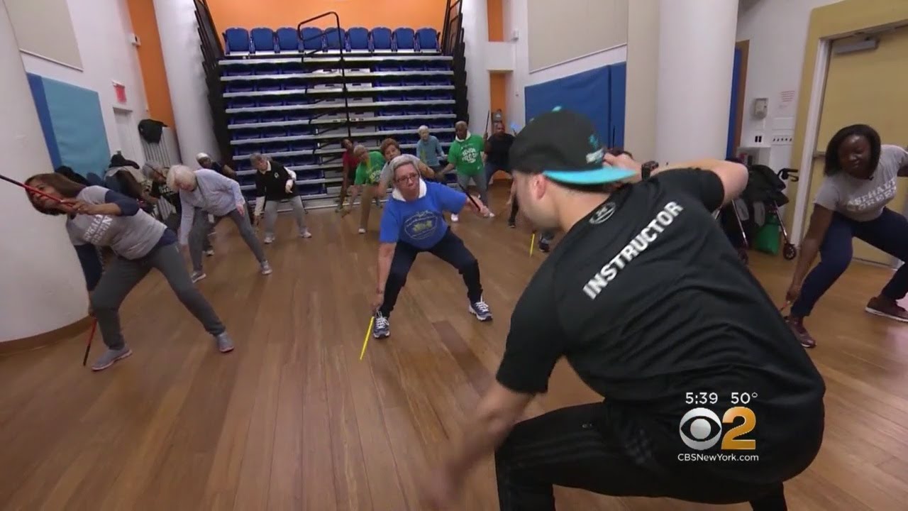 Seniors Play Fitness Game To Prevent Falls