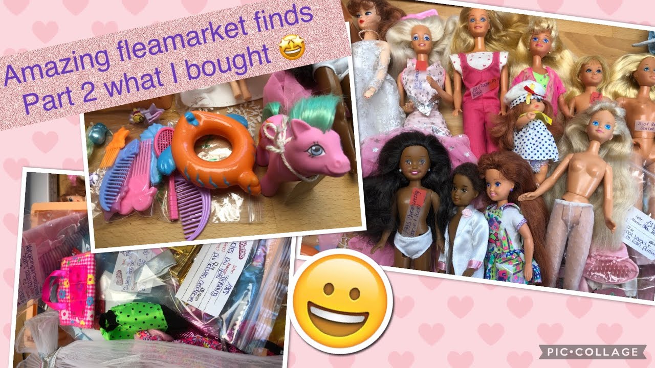 Amazing fleamarket finds Part 2 what I bought: Barbies and fashions, MLP, Polly Pocket