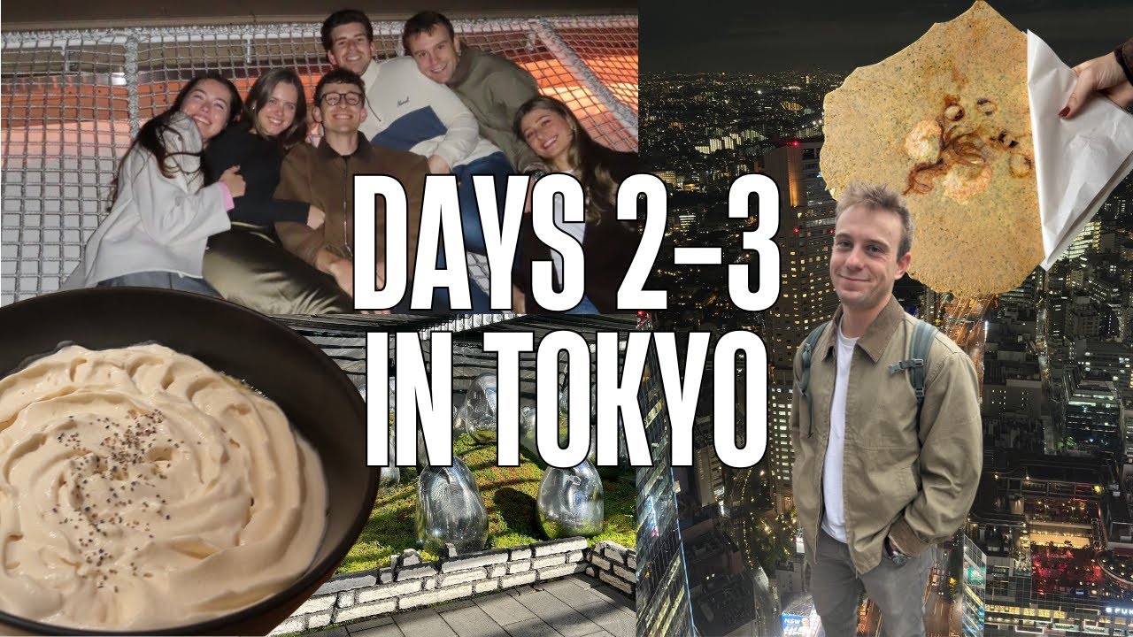 Japan Days 2-3 Vlog: Exploring Shibuya, eating SO much good food, TeamLabs, and more!