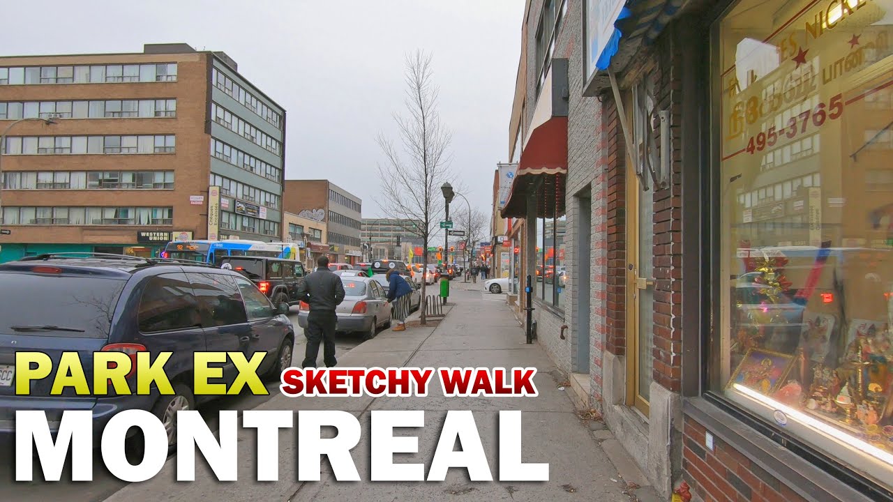 Canada, Montreal Sketchy Walk in Parc-Extension December 2020