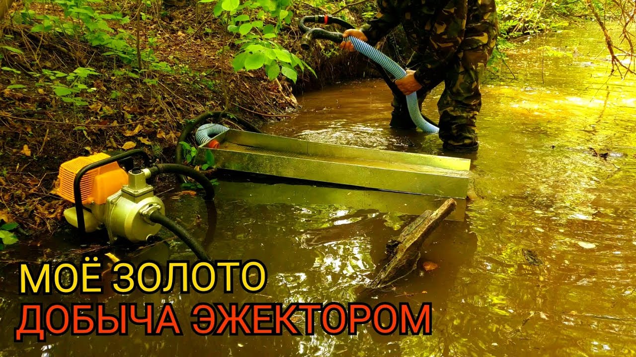 (ЛЕГКИЕ ДЕНЬГИ) МОЁ ЗОЛОТО ДОБЫЧА В ЛЕСУ ЭЖЕКТОРОМ