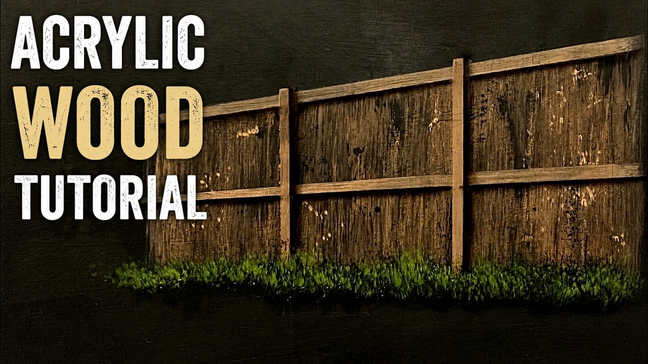 How to paint Wood & Fences with Acrylic Paint