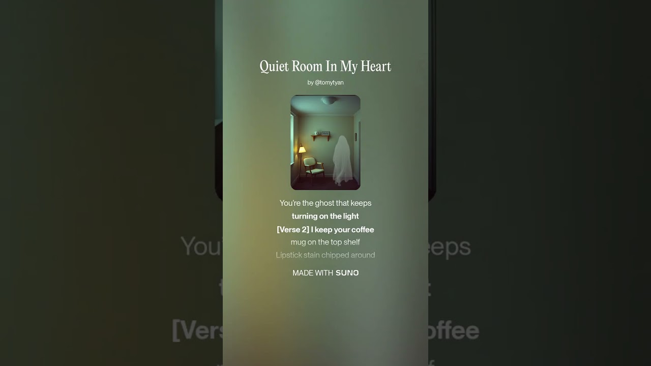 Quiet Room In My Heart(Official Lyric Video) / AI Female Vocal Ballad