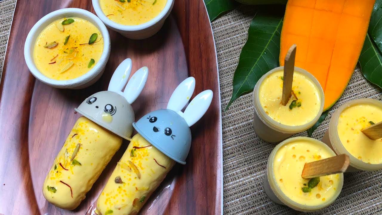 Instant Mango Kulfi Recipe | Mango kulfi At home Mango Kulfi Recipe | Aam ki kulfi, Mango Ice Cream