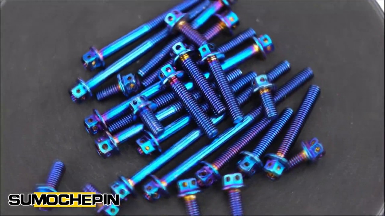 STAINLESS STEEL BOLT #TITANIUM COLOR BY Motor K