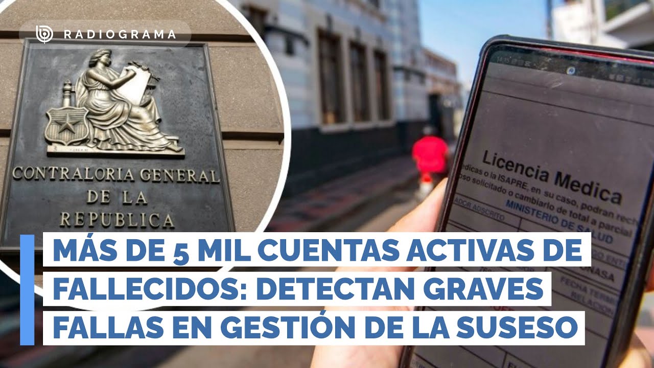 Más de 5 mil cuentas activas de fallecidos: detectan graves fallas en gestión de la Suseso (RD)
