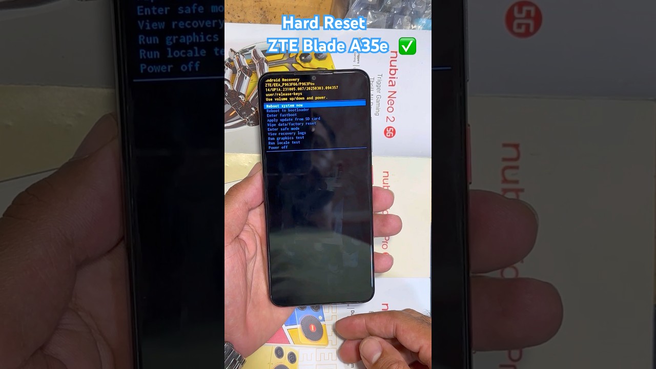 How To Hard Reset ZTE Blade A35e
