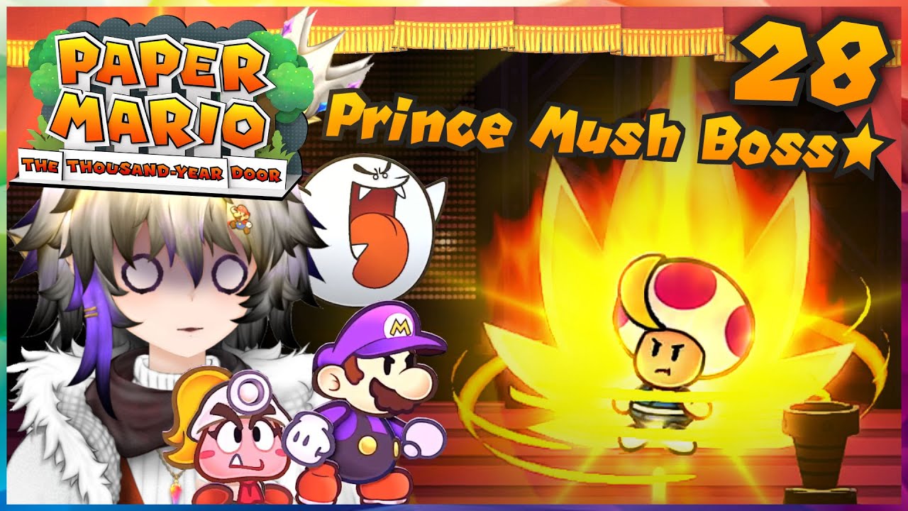 𝑵𝑬𝑾 Prince Mush BOSS!😱+ Atomic Boo!😍 | Paper Mario Thousand Year Door Ep28 Blind Lets Play/Reaction