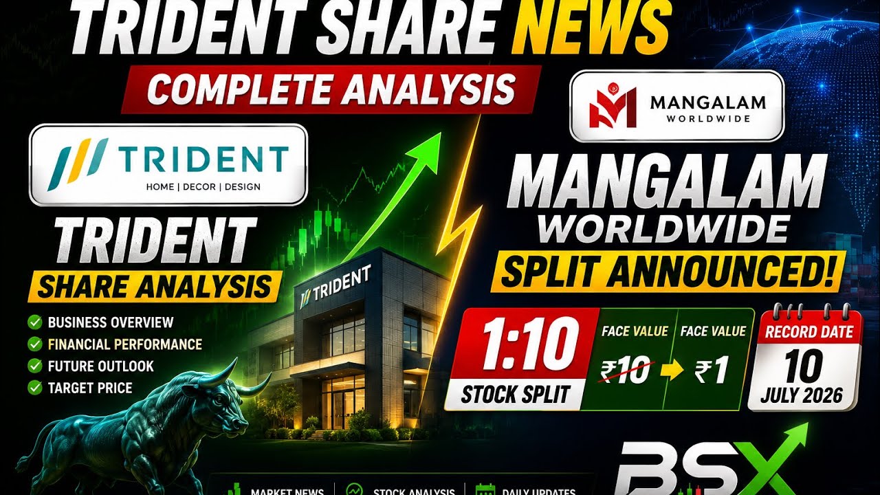 📈 Trident Share Mein Kya Chal Raha Hai? | Mangalam Worldwide Split Update