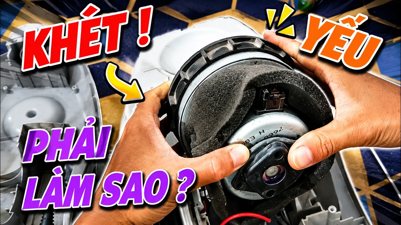 [SỬA] Máy hút bụi có mùi khét, kêu ồn, lực hút yếu