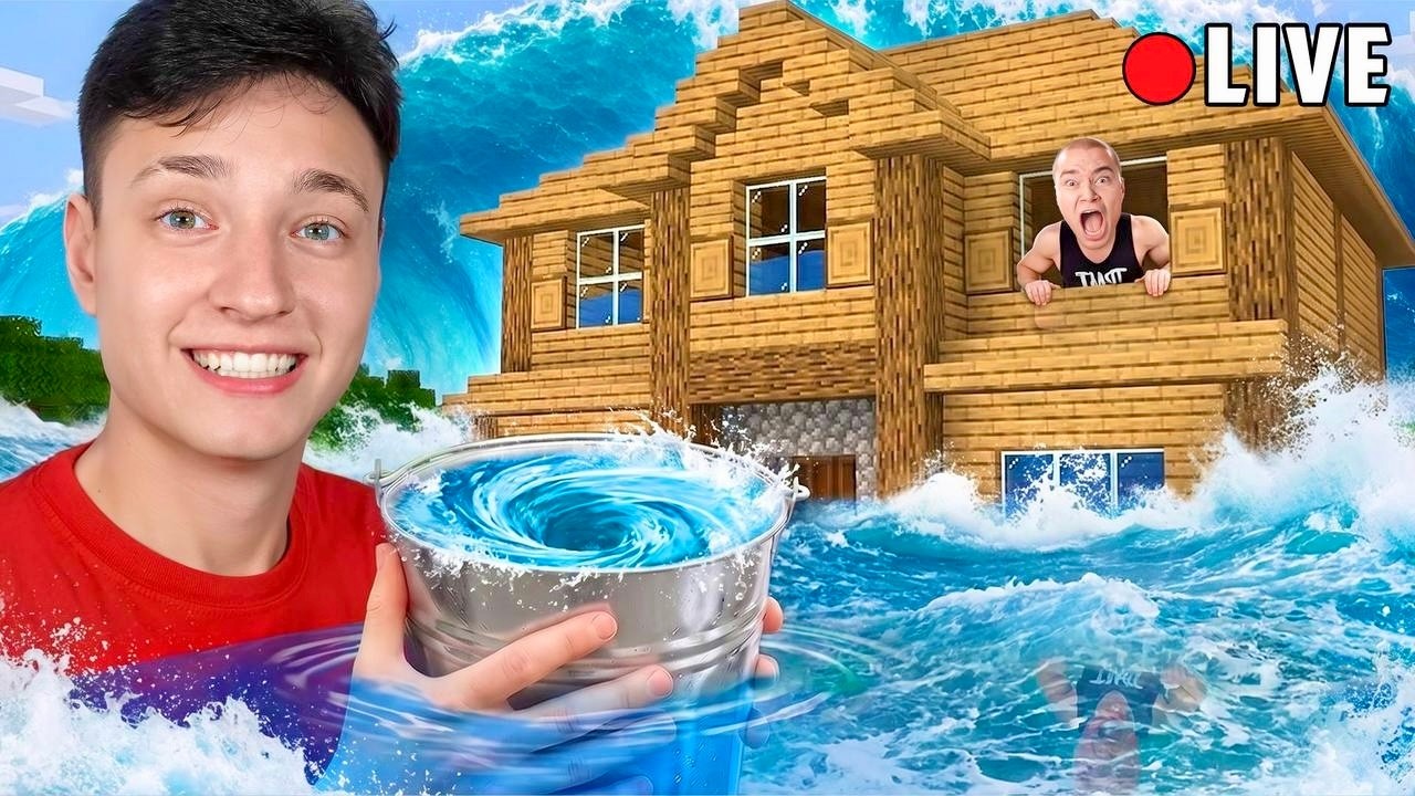 Я Затроллил Стримера МОДОМ на ЦУНАМИ в Майнкрафт...