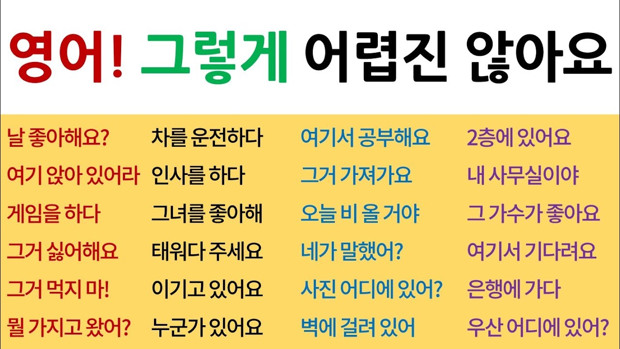 영어 회화 / 성공하는 사람들의 공부법 입니다^^ [Bones English]