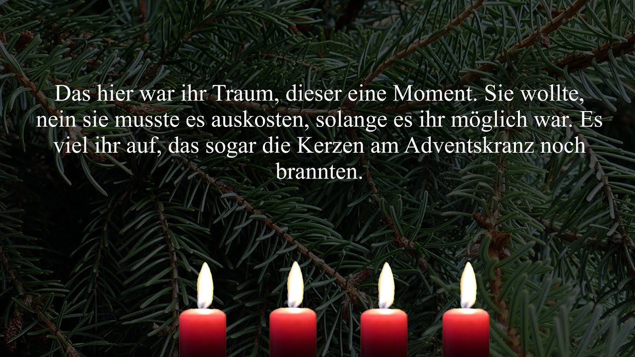 Eine Weihnachtsgeschichte oder die vier Kerzen einmal anders.