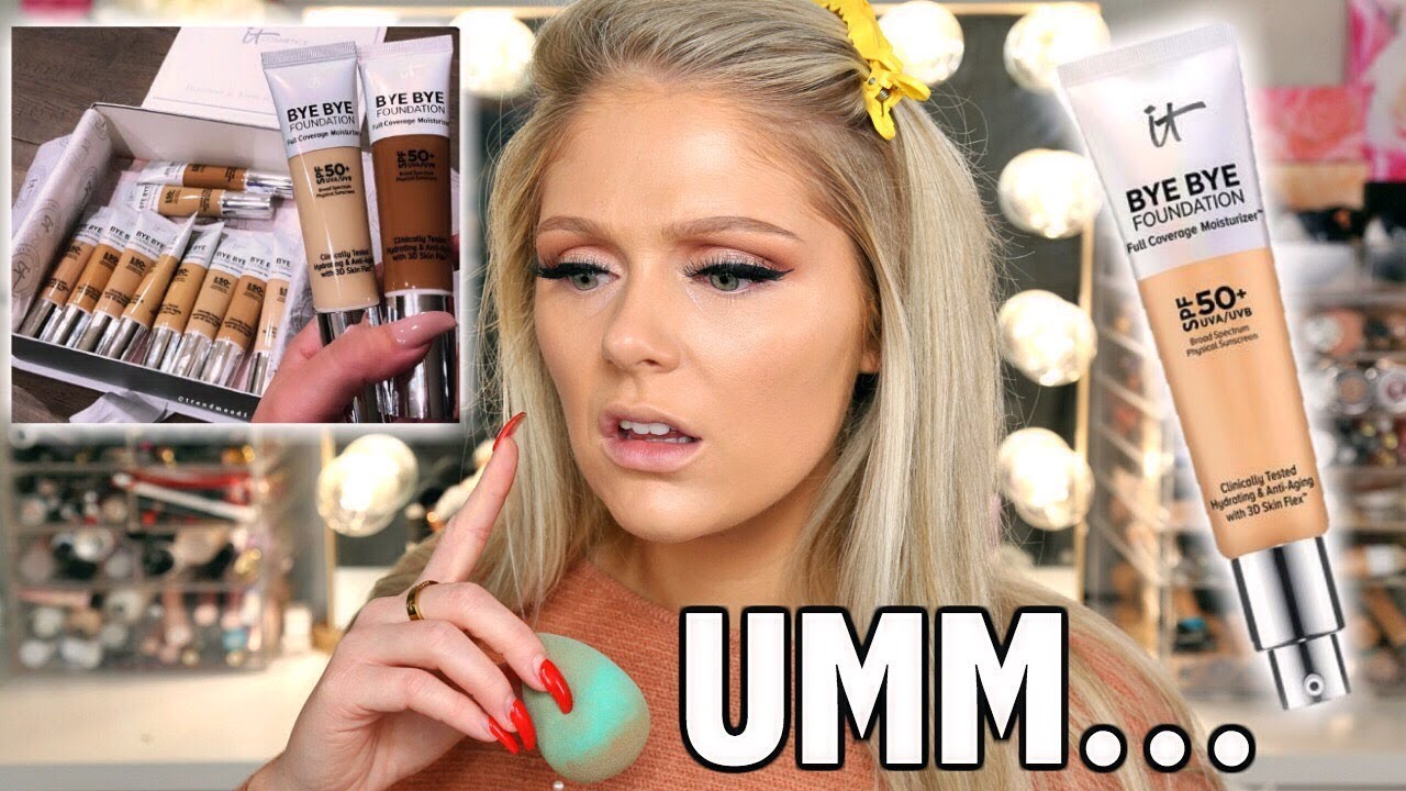 NEW IT COSMETICS BYE BYE FOUNDATION MOISTURIZER | FOUNDATION FIRST IMPRESSIONS