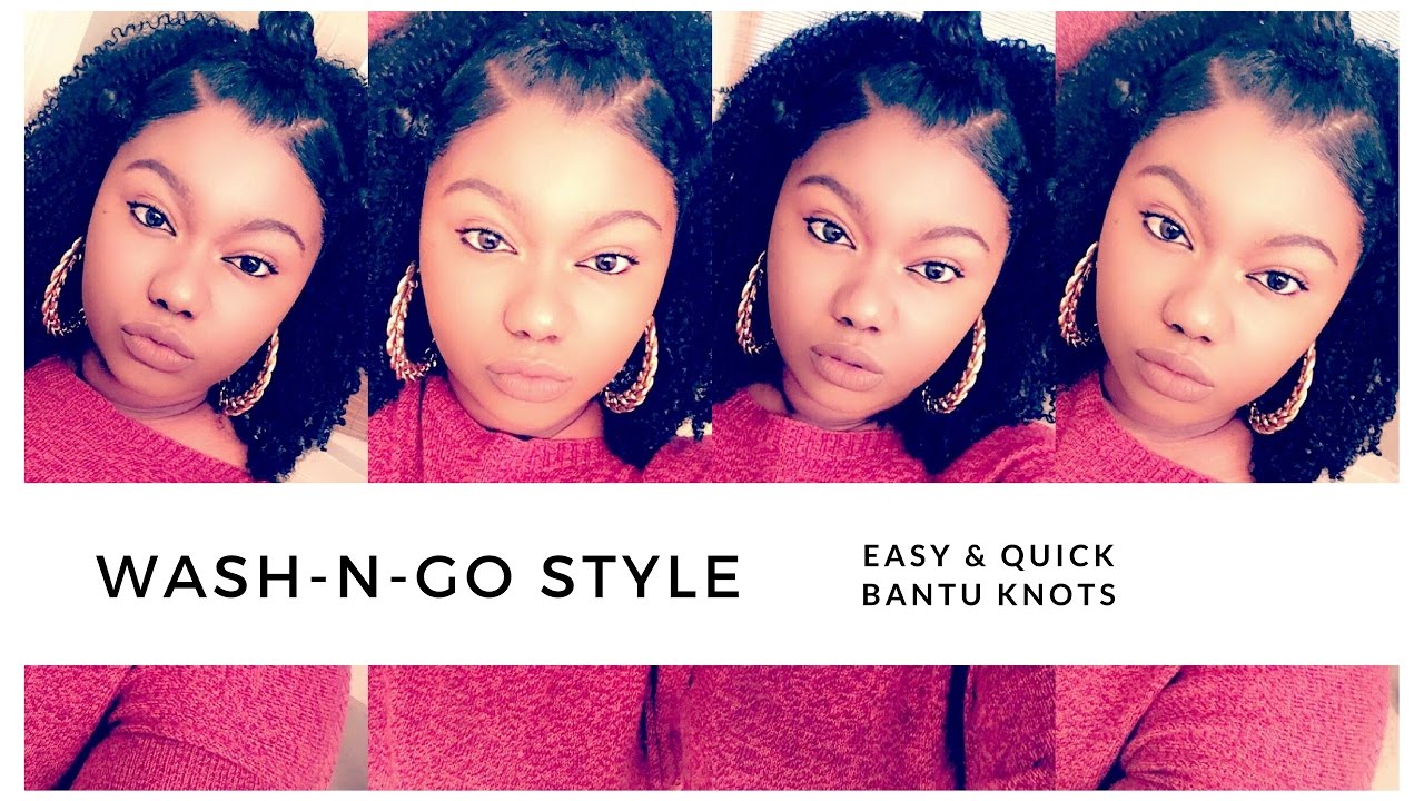 Wash-N-Go Style | Bantu Knots | Easy & Quick - T. Jillian