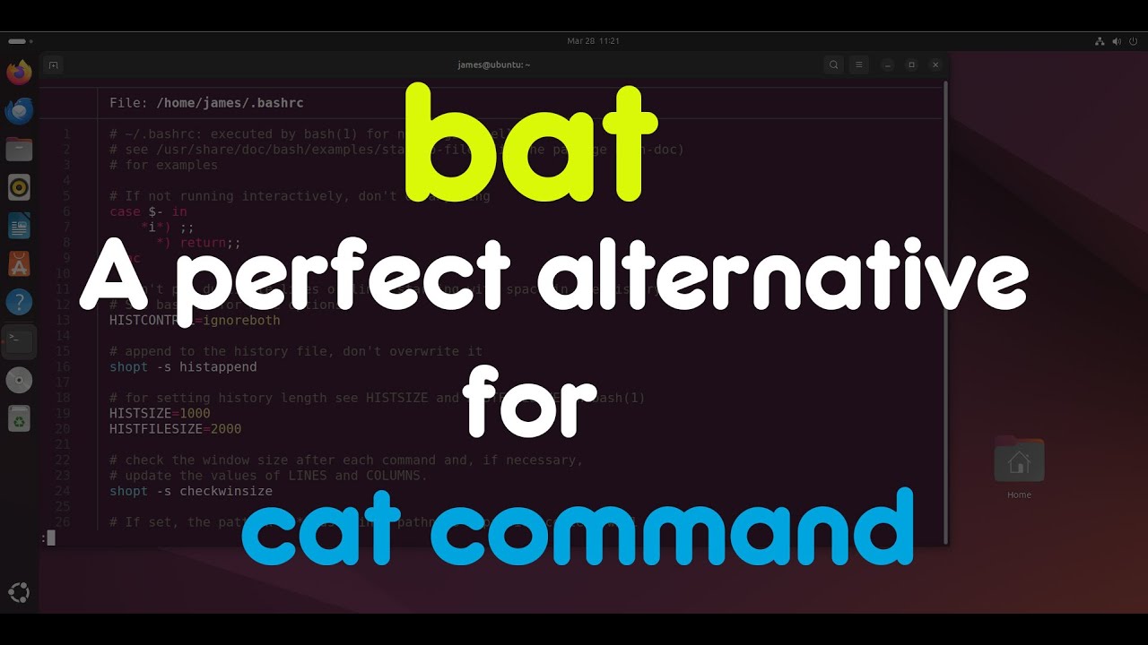 bat command: A perfect alternative to the Linux cat command