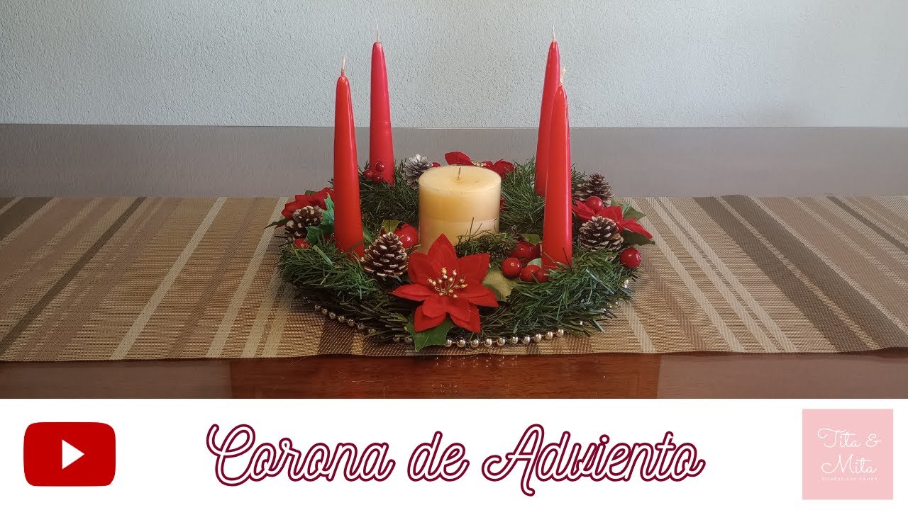 🕯️ ¡Corona de Adviento! 🕯️ / Manualidades rápidas, fáciles y útiles / TITA Y MITA