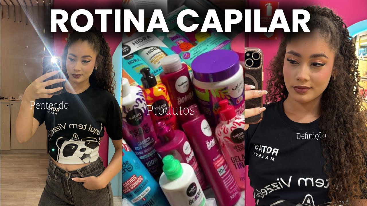 ROTINA CAPILAR 🫧💕/ dia de cuidados com o cabelo, finalização, hidratação, produtos 
