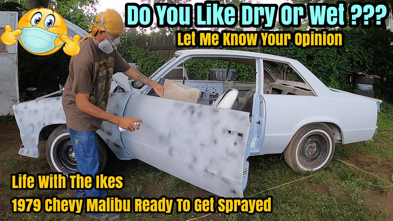 How To Wet Sand A Car Before Paint After The Bodywork - @Life with the Ikes 3 Stage Pearl 1979 Malibu