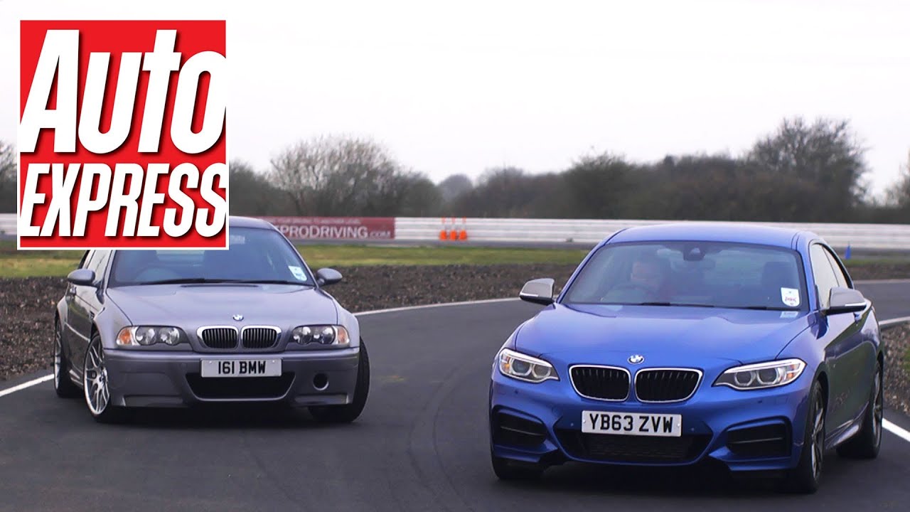BMW M235i против BMW M3 CSL на трассе