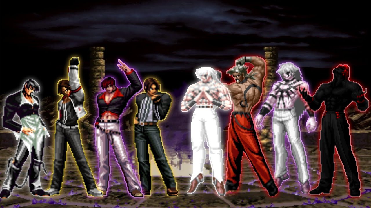 [KOF Mugen] Kyo-Iori Team VS. Orochi-Rugal Team