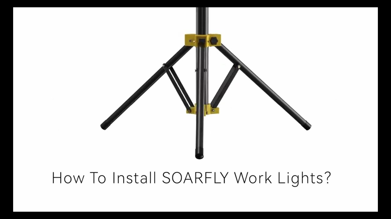 thl 21000Lumen 3-Head LED Worklight with Stand, 5m Cord & IP66 Rating