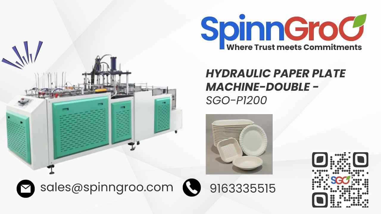 𝗛𝘆𝗱𝗿𝗮𝘂𝗹𝗶𝗰 𝗣𝗮𝗽𝗲𝗿 𝗣𝗹𝗮𝘁𝗲 𝗠𝗮𝗸𝗶𝗻𝗴 𝗠𝗮𝗰𝗵𝗶𝗻𝗲 (𝗗𝗼𝘂𝗯𝗹𝗲 𝗛𝗲𝗮𝗱) 𝗦𝗚𝗢-𝗣𝟭𝟮𝟬𝟬