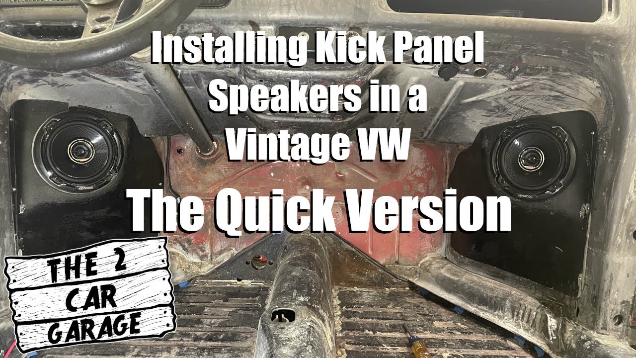 Vintage VW Bug Kick Panel Speaker Install - The Short Version - Curt's Bug Part 26b