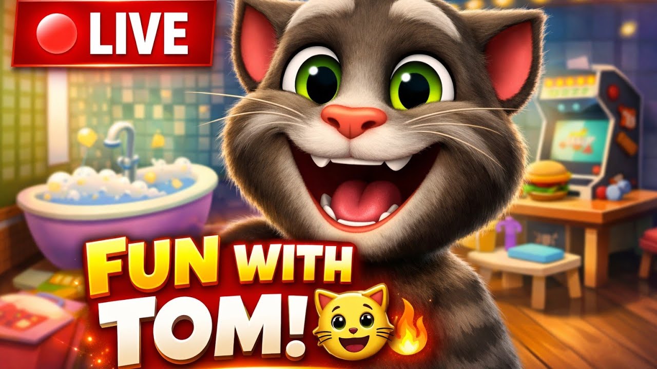 🔴 LIVE My Talking Tom Gameplay | Funny Talking Tom Live Stream 😺
