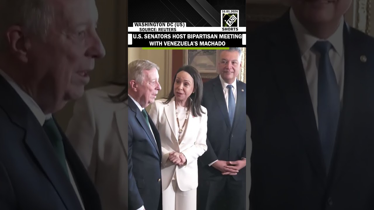 U.S. Senators Durbin and Shaheen host bipartisan meeting with Venezuelan opposition leader Machado