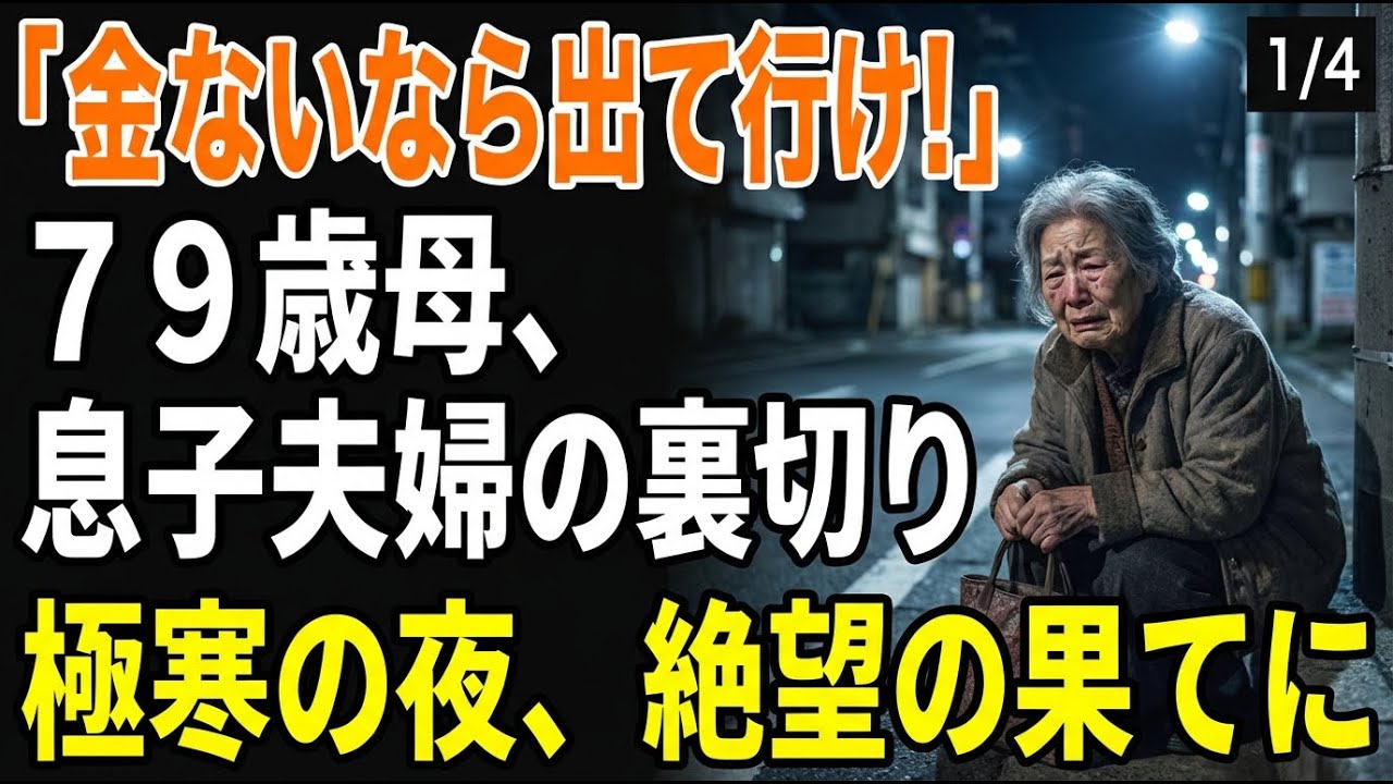 「お金がないなら出て行け」79歳母を捨てた息子夫婦…3日後、弁護士と戻った理由