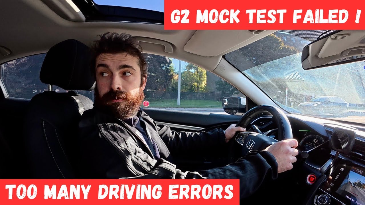 Пробный тест G2 ПРОВАЛЕН 🚗 Слишком много ошибок перед дорожным экзаменом!